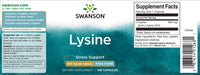 Vorschaubild für L-Lysin - 500 mg 100 Kapseln - Etikett