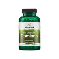 Vorschaubild für Eine Flasche Swanson's Damiana - 510 mg 100 Kapseln.