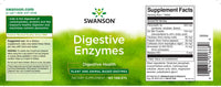 Vorschaubild für Ein Etikett für Swanson Verdauungsenzyme - 180 Tabs.