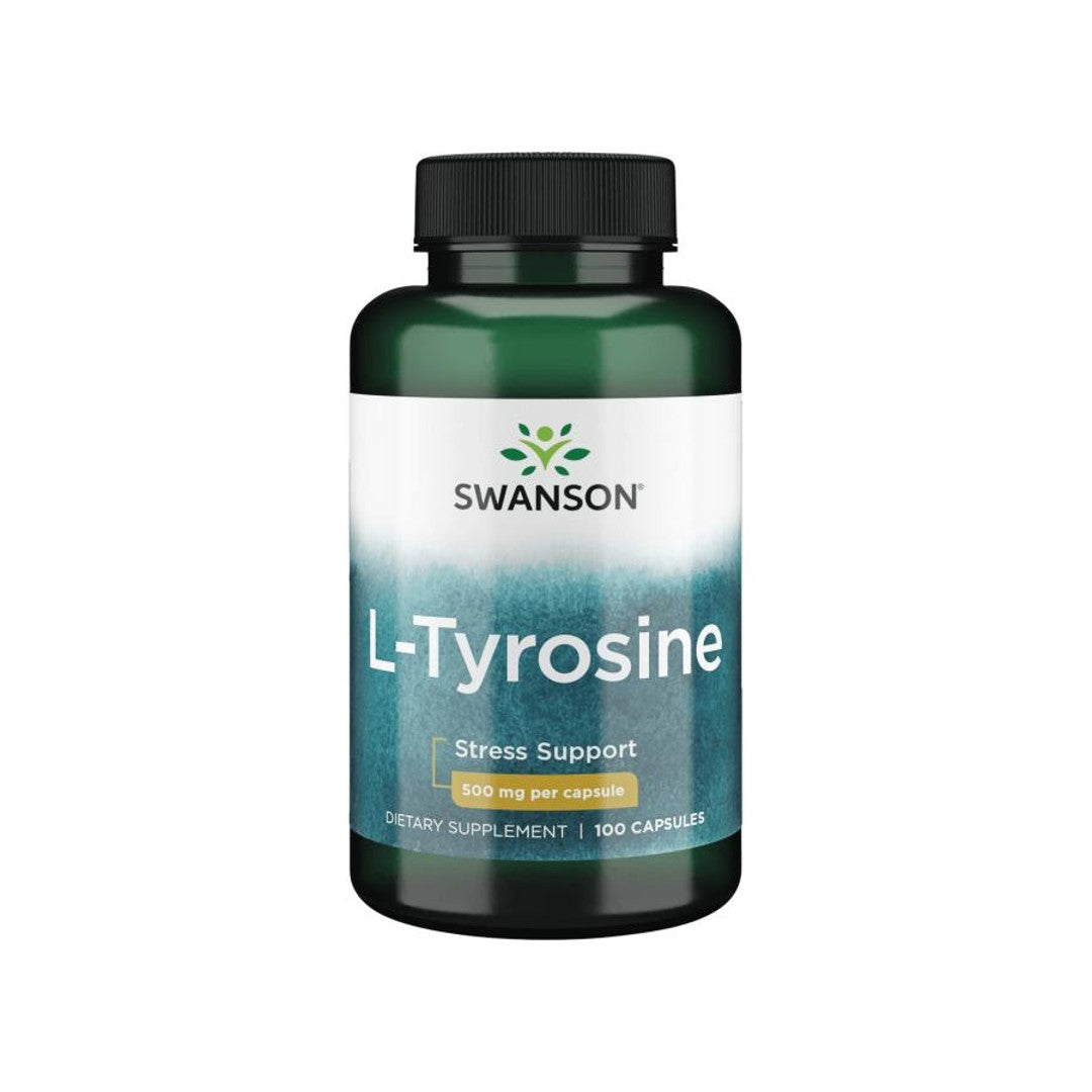 L-Tyrosin - 500 mg 100 Kapseln - Vorderseite 