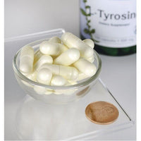 Vorschaubild für L-Tyrosin - 500 mg 100 Kapseln - Pillengröße