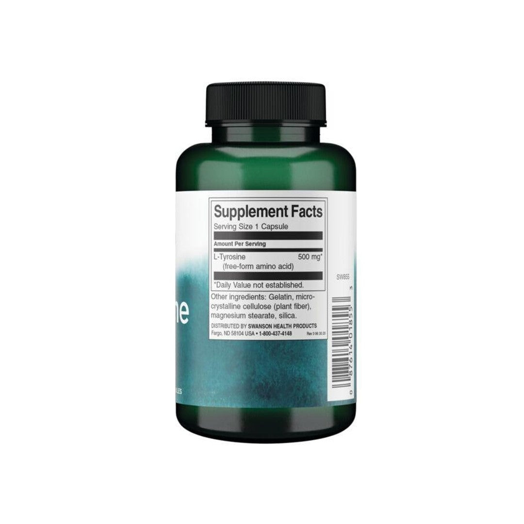 L-Tyrosin - 500 mg 100 Kapseln - Fakten zur Nahrungsergänzung