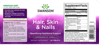 Daumennagel für Swanson Haare, Haut & Nägel - 60 Tabs ergänzen.