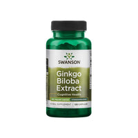 Vorschaubild für Swanson Ginkgo Biloba Extrakt 24% - 60 mg 120 Kapseln.