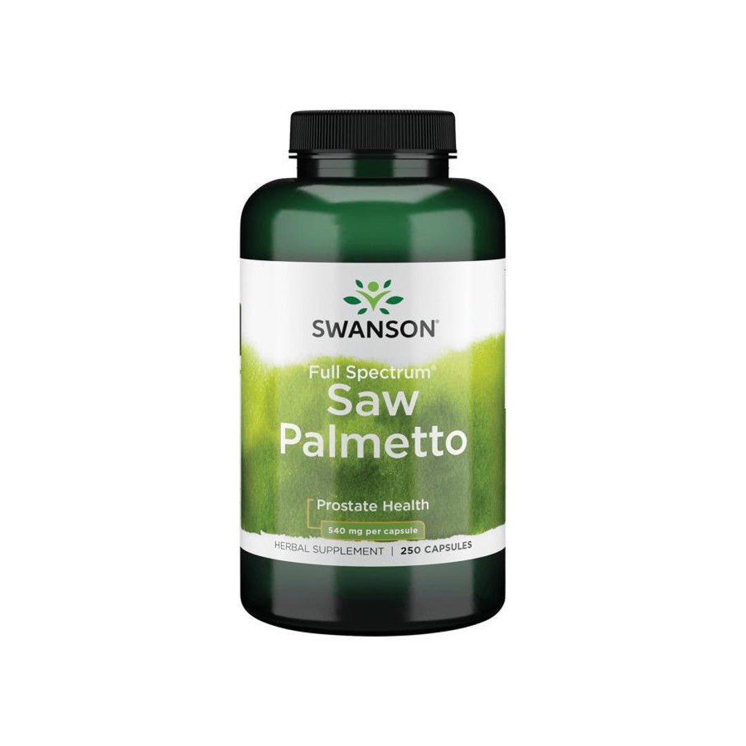 Swanson Saw Palmetto ist ein Nahrungsergänzungsmittel in einer praktischen Flasche mit 250 Kapseln. Es wurde speziell zur Unterstützung der Gesundheit der Prostata und zur Förderung des Harntrakts entwickelt.