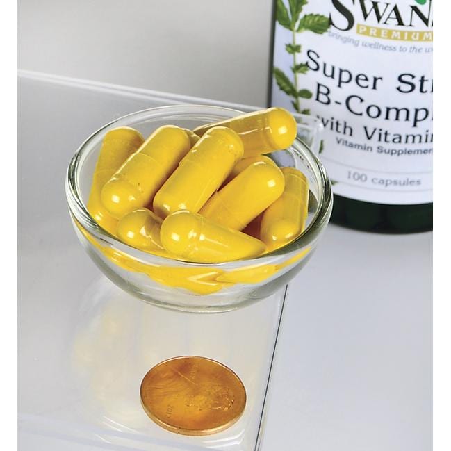 Swanson B-Komplex mit Vitamin C - 500 mg 100 Kapseln.