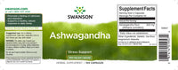 Vorschaubild für Ein Etikett für Swanson Ashwagandha - 450 mg 100 Kapseln.