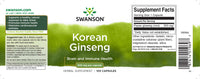 Vorschaubild für Koreanischer Ginseng - 500 mg 100 Kapseln - Etikett