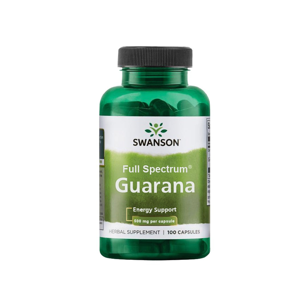 Swanson Guarana - 500 mg 100 Kapseln.