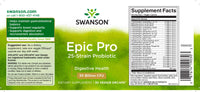 Vorschaubild für Epic Pro 25-Stämme Probiotikum - 30 Veggie-Kapseln von Swanson