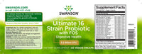 Vorschaubild für Swanson Dr. Stephen Langer 16 Stämme Probiotikum mit FOS - 60 Veggie-Kapseln.