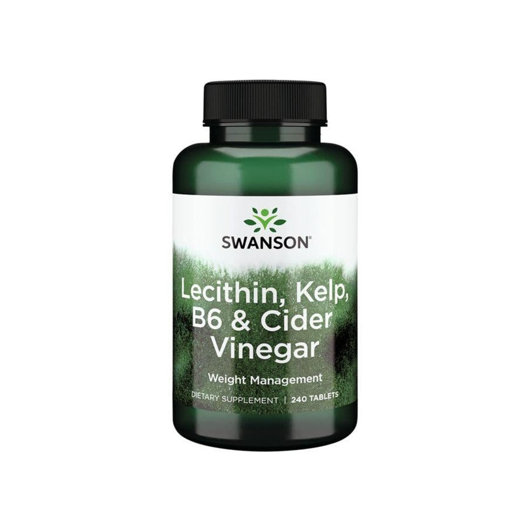 Lecithin, Kelp, B6, & Apfelessig - 240 Tabs - Vorderseite