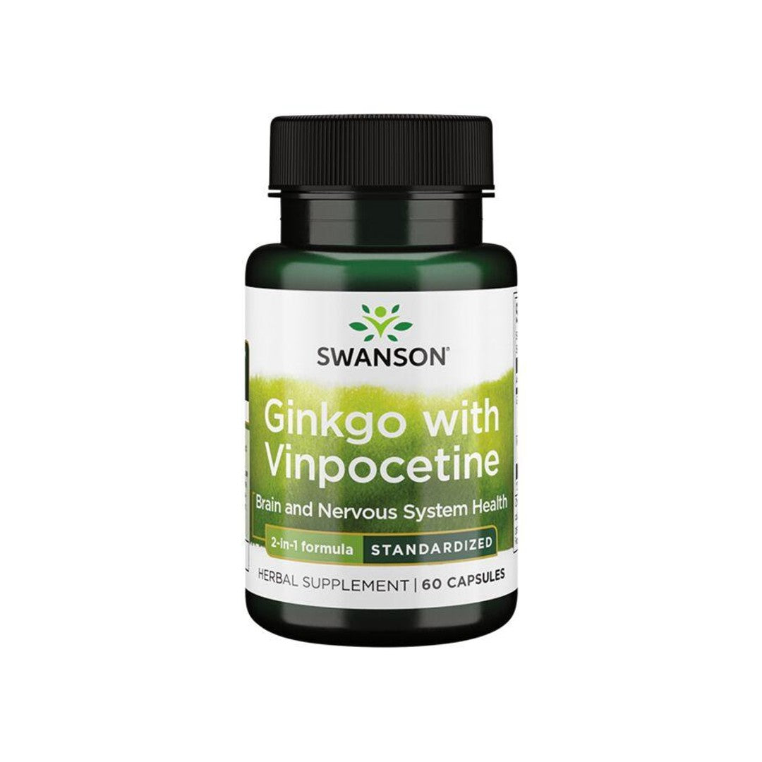 Swanson Ginkgo mit Vinpocetin - 60 Kapseln