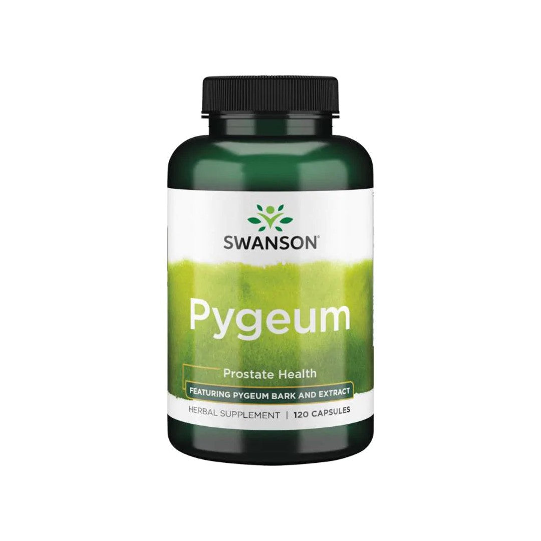 Swanson Pygeum Rinde und Extrakt - 120 Kapseln fördert die Gesundheit der Prostata und der Harnwege.