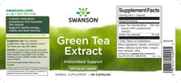 Vorschaubild für Swanson Grüntee-Extrakt - 500 mg 60 Kapseln.