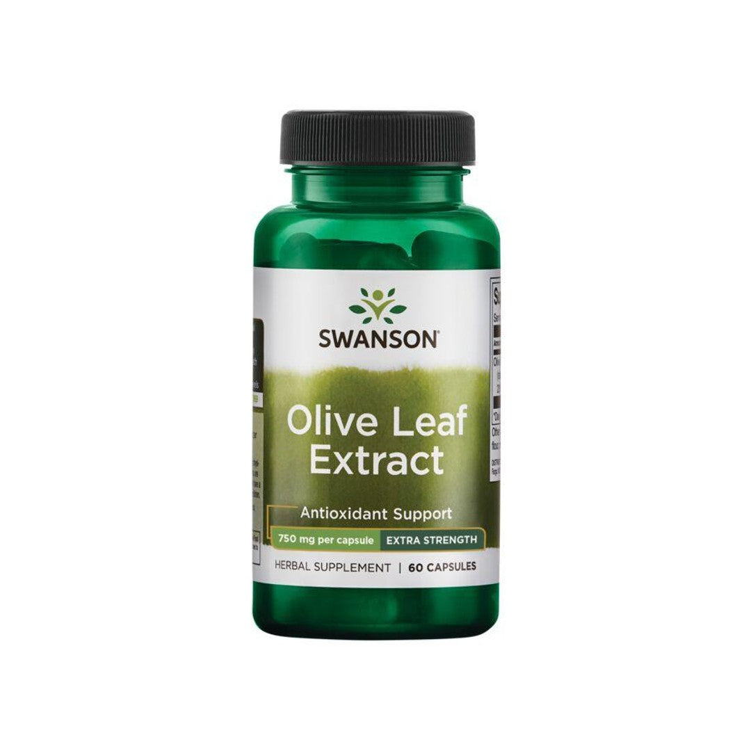 Swanson Olivenblattextrakt - 750 mg 60 Kapseln enthalten eine starke Immunabwehr und antioxidative Eigenschaften, die eine optimale kardiovaskuläre Gesundheit fördern.
