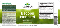 Vorschaubild für Swanson Bacopa Monnieri - 250 mg 90 Kapseln Nahrungsergänzungsmittel.