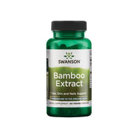 Vorschaubild für Ein Nahrungsergänzungsmittel mit Swanson Bambus-Extrakt in Form von 300 mg Veggie-Kapseln.