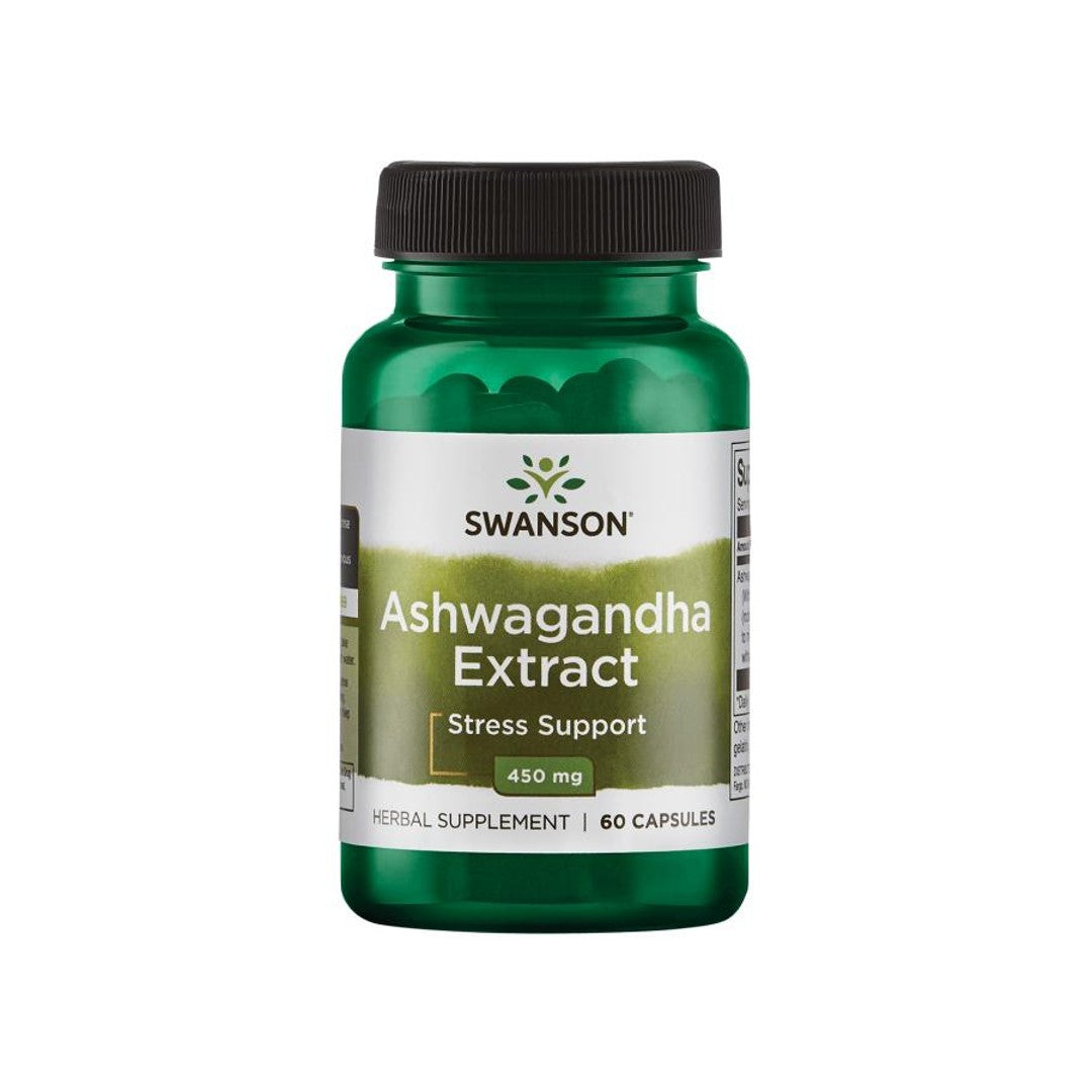 Swanson Ashwagandha-Extrakt - 450 mg 60 Kapseln.