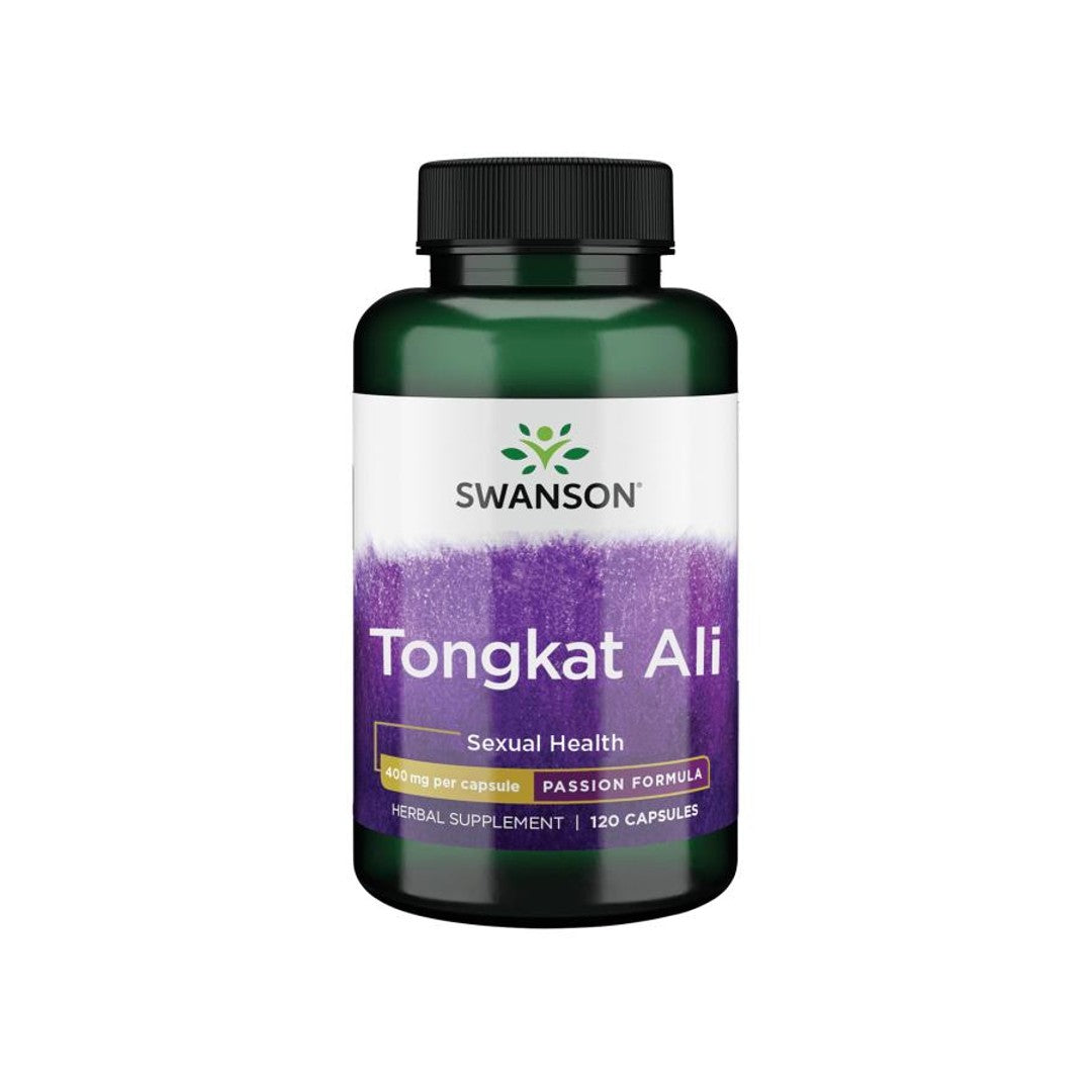 Verbessere die hormonelle Gesundheit und den Sexualtrieb mit Swanson Tongkat Ali - 400 mg 120 Kapseln, einer kraftvollen Flasche, die Ausdauer und Stehvermögen fördert.