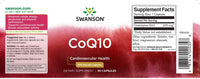 Vorschaubild für Eine Flasche Swanson Coenzym Q1O - 200 mg 90 Kapseln mit einem roten Etikett.
