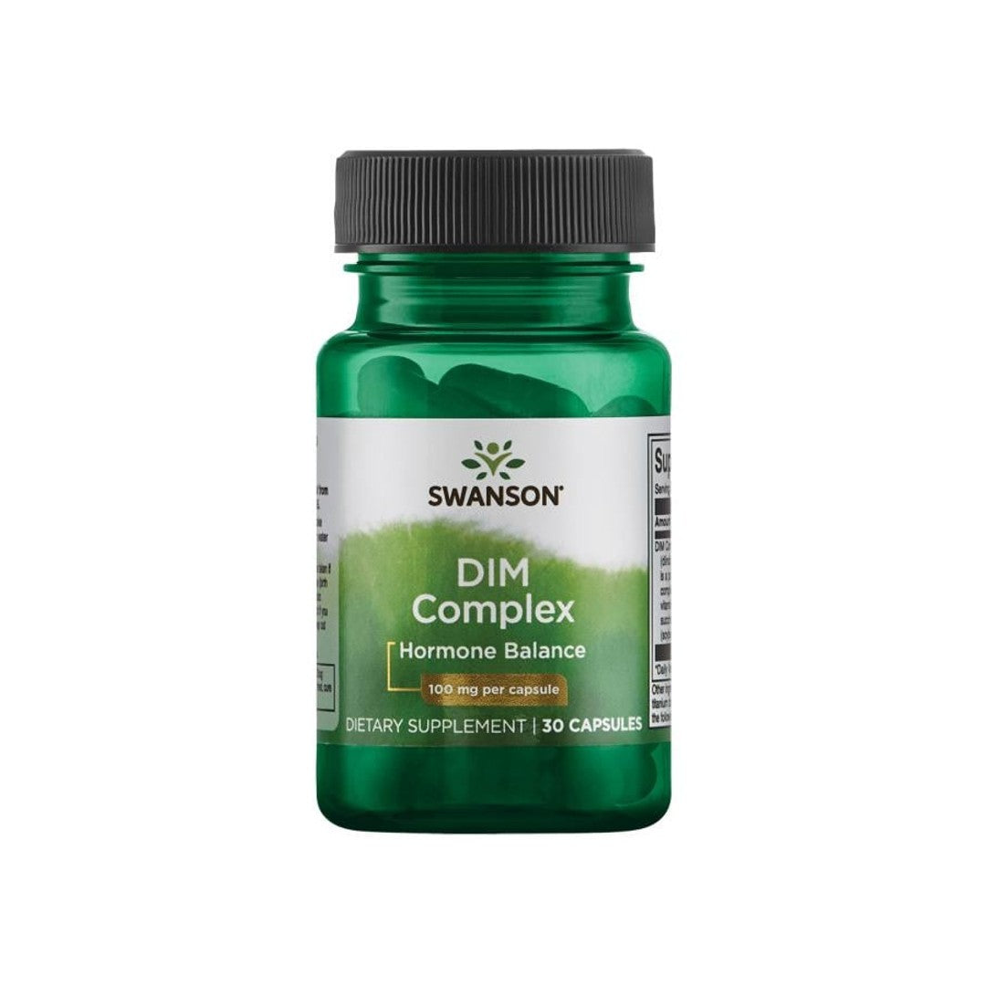 Eine Flasche Swanson DIM Complex - 100 mg 30 Kapseln.