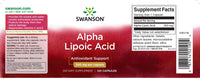Vorschaubild für Eine Flasche Swanson Alpha-Liponsäure - 300 mg 120 Kapseln.
