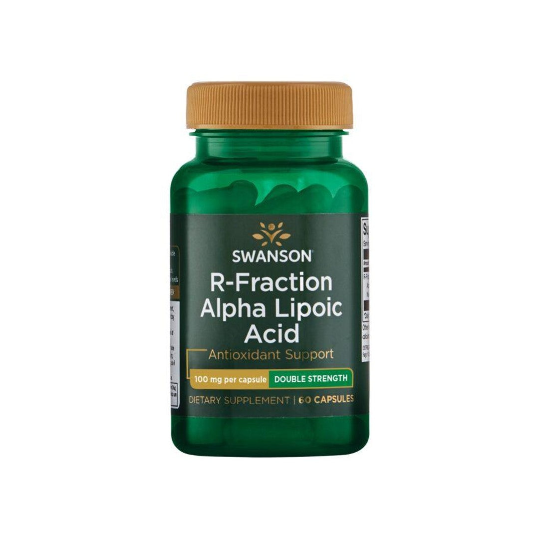 Swanson R-Fraction Alpha-Liponsäure - 100 mg 60 Kapseln ist ein antioxidatives Ergänzungsmittel, das zur Aufrechterhaltung eines gesunden Blutzuckerspiegels beiträgt.