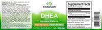 Vorschaubild für Ein Etikett für Swanson DHEA - 50 mg 120 Kapseln Ergänzungsmittel.