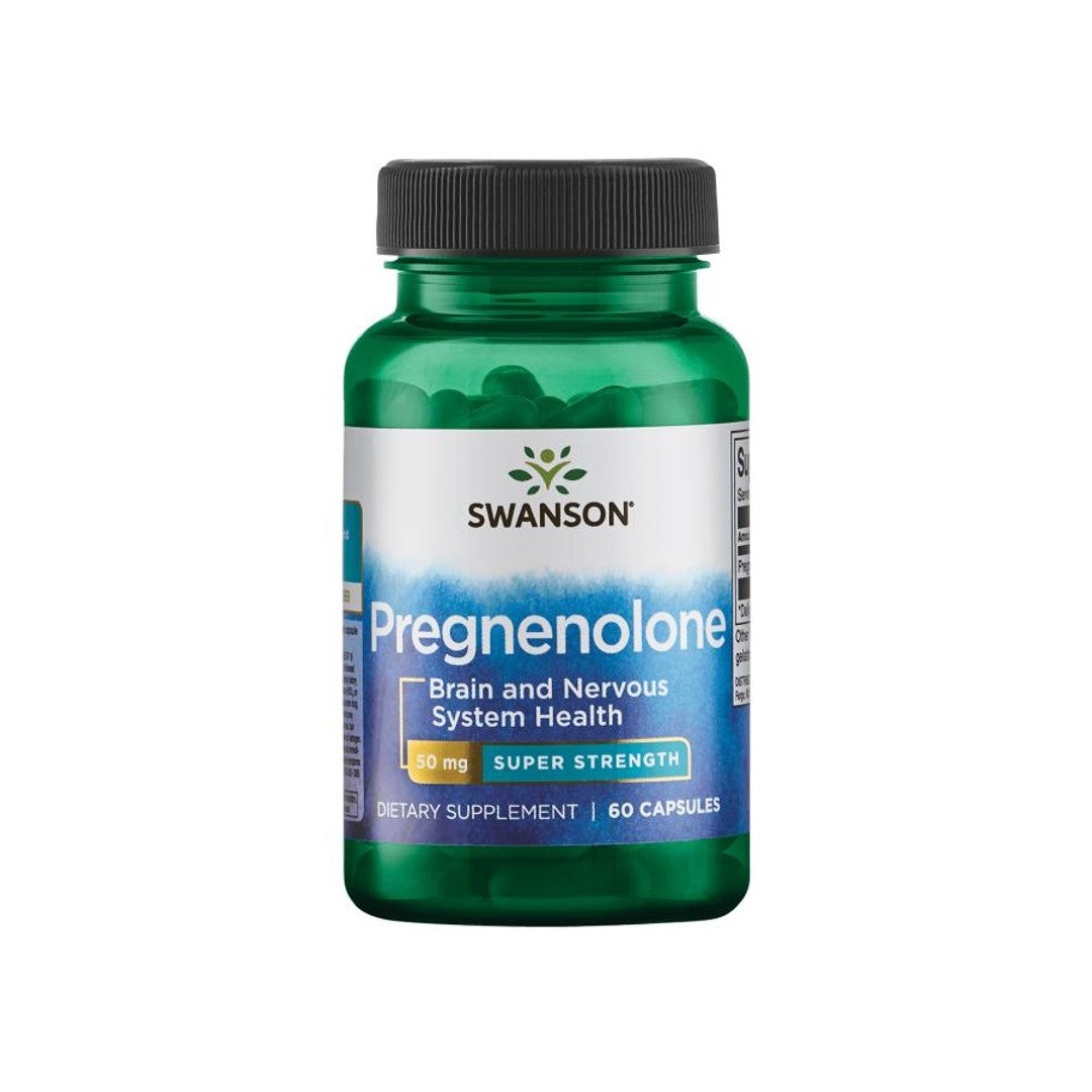 Swanson Pregnenolon - 50 mg 60 Kapseln ist ein Prohormon und eine Hormonvorstufe, die die Gehirnfunktion unterstützt.