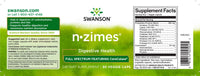 Vorschaubild für Swanson N-Zimes - 90 pflanzliche Kapseln Verdauungsergänzung Etikett.