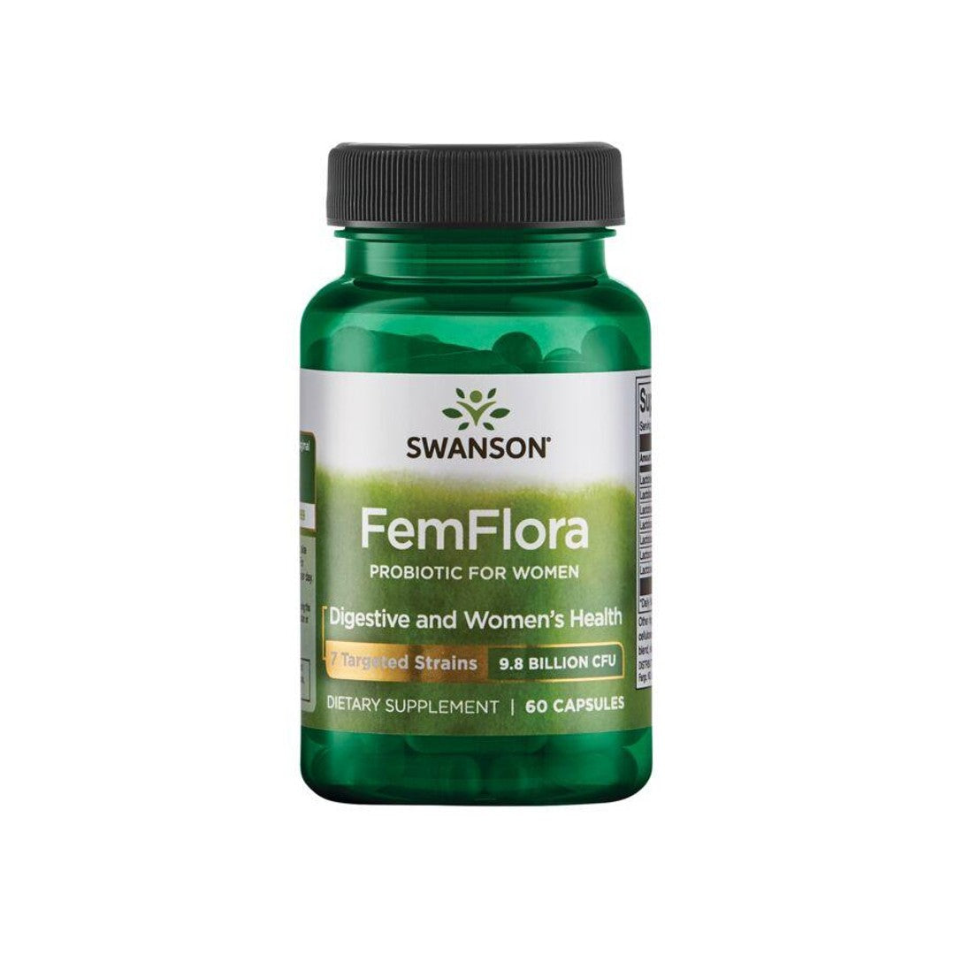Swanson FemFlora Probiotic für Frauen - 60 Kapseln.