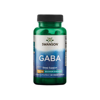 Thumbnail for Bottle of Swanson GABA - 750 mg 60 Veggie Capsules relaxation support supplement.