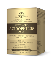 Vorschaubild für eine Packung Solgar's Advanced Acidophilus Plus 60 Veggie-Kapseln.