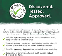Vorschaubild für Ein Etikett für Swanson 5-HTP Maximum Strength 200 mg 60 Capsules mit grünem Hintergrund.