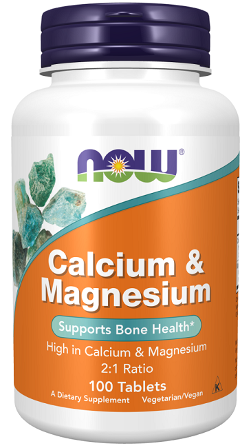 Now Foods Calcium & Magnesium 100 Tabletten Nahrungsergänzungsmittel.