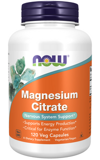 Vorschaubild für Now Magnesium Citrate 120 Veg Capsules - Now Foods.