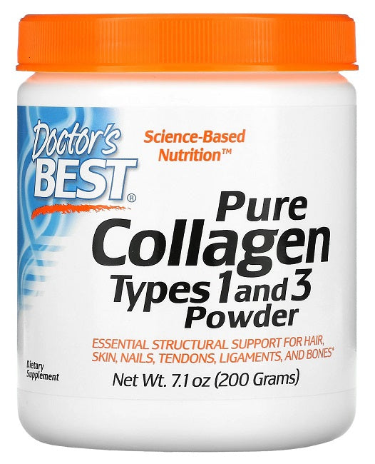 Doctor's Best Pure Collagen Typ 1 und 3 Powder ist eine wichtige Kollagenergänzung, die speziell zur Unterstützung der Gelenkgesundheit entwickelt wurde.