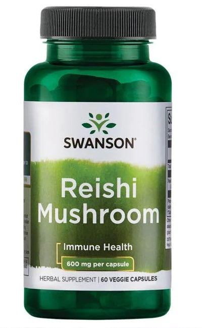 Entdecke die bemerkenswerten Vorteile des Reishi-Pilzes 600 mg 60 Veggie-Kapseln von Swanson, der für seine antioxidativen Eigenschaften bekannt ist.