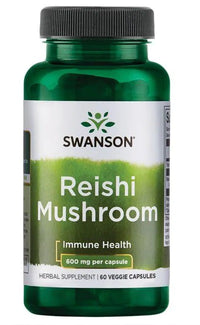 Thumbnail for Entdecke die bemerkenswerten Vorteile des Swanson Reishi-Pilzes 600 mg 60 Veggie-Kapseln, der für seine antioxidativen Eigenschaften bekannt ist.