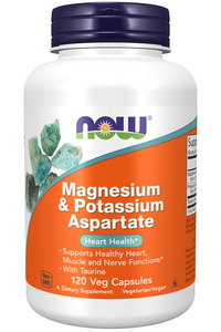 Vorschaubild für Now Magnesium & Potassium Aspartate 120 Veg Capsules von Now Foods.