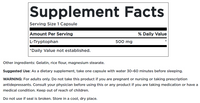 Daumennagel für L-Tryptophan - 500 mg 60 Kapseln - Supplement Fakten 2
